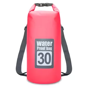 Uimakuivapussi/Reppu - 30L Vaaleanpunainen