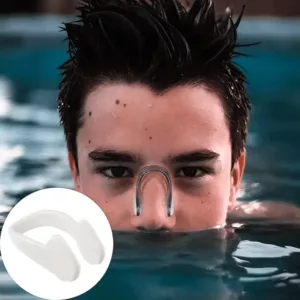 Uimiseen tarkoitettu nenäklipsi silikonitulpat