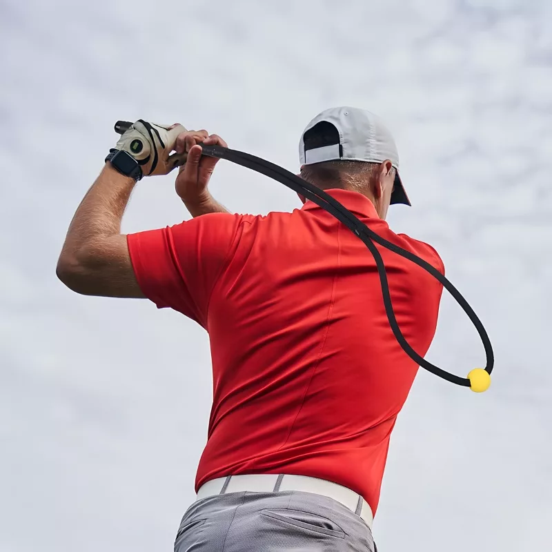 golflyöntiharjoittelija, golfvalmentaja, golfharjoitusapu, golflyöntiköysi